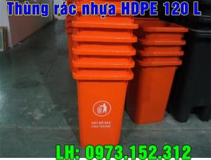 Thùng rác nhựa 120 lít và 240 lít hàng nhập khẩu