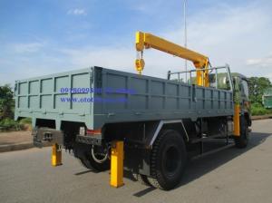 Bán Xe Tải 9 Tấn 2 Cầu Gắn Cẩu 5 Tấn - Dongfeng Trường Giang - Soosan Scs513