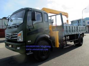 Bán Xe Tải 9 Tấn 2 Cầu Gắn Cẩu 5 Tấn - Dongfeng Trường Giang - Soosan Scs513