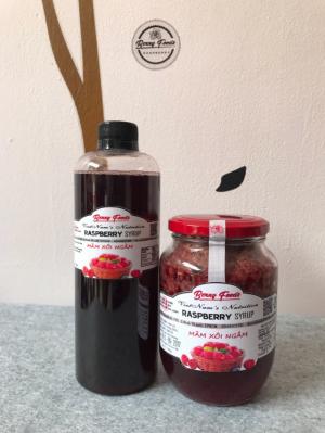 chai 500ml (chỉ có nước) ; hũ 500g (có cả trái)