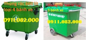 Thùng rác công cộng, thùng rác y tế, thùng rác 120 lít, xe đẩy rác, xe gom rác giá rẻ