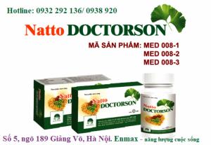Natto doctorson với thành phần thảo dược, chiết xuất đậu tương lên men Nattokinase có tác dụng phá cục máu đông bền thành mạch, hoạt huyết, giúp ngủ ngon, hỗ trợ điều trị cho các trường hợp tai biến mạch não, phòng ngừa nguy cơ đột quỵ. Hộp 30 viên, giá bán: 118.000đ/ hộp