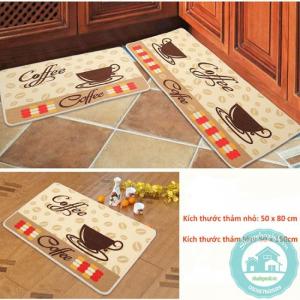 Bộ Set 2 Thảm Trải Sàn Sợi Cotton Cao Cấp Giá Rẻ NX6709-1