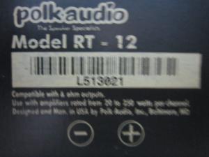 Loa Polkaudio Rt 12 (Made In Usa)