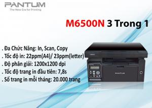 Máy in laser đơn sắc Pantum đa chức năng M6500N