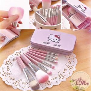 Bộ Cọ Trang Điểm Hello Kitty 7 Cây Mini Brush