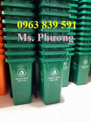 Thùng rác công nghiệp-thùng rác 120L-240L giá rẻ