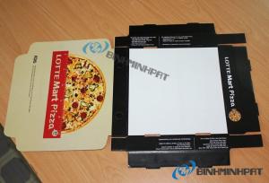 Mẫu hộp bánh pizza - do cty bao bì Bình Minh PAT sản xuất - đảm bảo chất lượng, an toàn thực phẩm - hinh 2