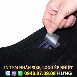 Tem ép nhiệt logo, nhãn mác quần áo !!!