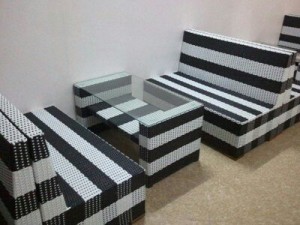 Sofa nhựa giả mây giá rẻ bất ngờ
