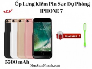 Ốp Lưng Kiêm Pin Sạc Dự Phòng IPHONE 7 MODEL JLW-7GA-2 5500mAh.