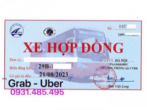 Làm Phù hiệu xe để chạy Grab, Uber ở tphcm