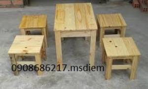 Ghế gỗ cà phê cóc