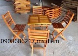 Ghế gỗ cà phê cóc
