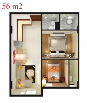 Căn hộ chung cư Phú Thịnh đường 16/4 lh mr Linh