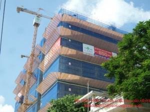 Lưới bao che công trình xây dựng màu xanh Hàn Quốc