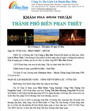 Tour Phan Thiết - Mũi Né 2N1Đ Giá Siêu Hot