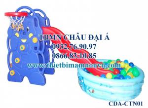 Cầu trượt nhập khẩu mầm non