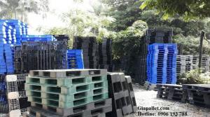 Pallet nhựa mới - Kích thước 1100 x 1100 x 125mm