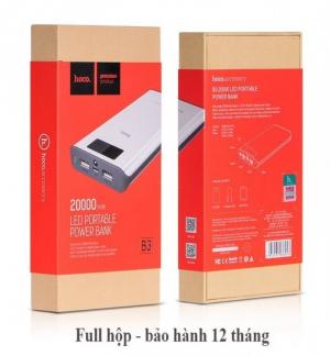 Sạc dự phòng Hoco B3 20000mAh đẳng cấp có màn hình LCD