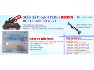 Giám sát hành trình adsun và phù hiệu xe