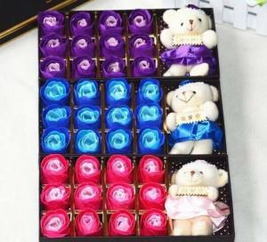 Hoa Hồng 12 Bông Có Gấu