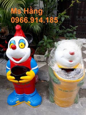 Thùng rác công cộng hình thú chiết khấu cao