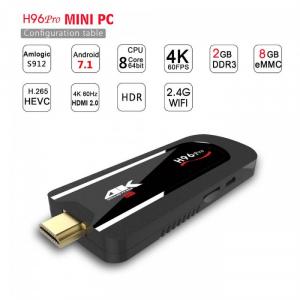 Android Tv Box H96 PRO 4K MINI PC, lõi 8 ram 2Gb