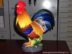 Tượng gà Đại cát (trống) số 1 trang trí màu 453501