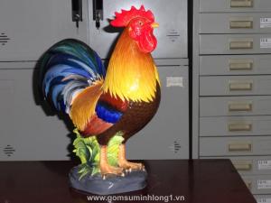 Tượng gà Đại cát (trống) số 1 trang trí màu 453501