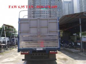 Bán xe tải Faw 6,95 tấn thùng mui bạt dài 5,1M,cabin Isuzu hiện đại,giá tốt nhất toàn quốc