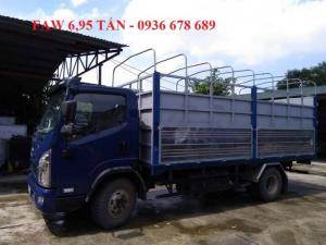 Bán xe tải Faw 6,95 tấn thùng mui bạt dài 5,1M,cabin Isuzu hiện đại,giá tốt nhất toàn quốc