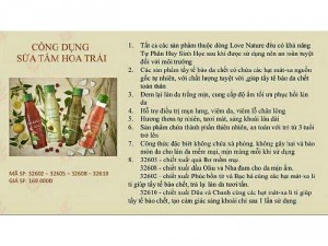 sữa tắm hoa trái
