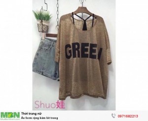 Áo form rộng kèm lót trong