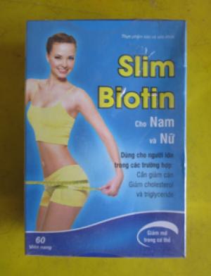 Sản Phẩm Slim Biotin - Giảm mỡ, hạ cholesterol, Triglyceric