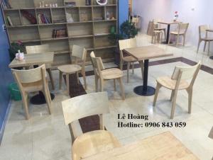 Bộ bàn ghế gỗ cabin dành cho phòng ăn