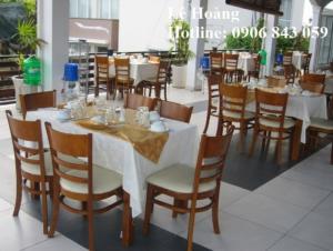 Bộ bàn ghế gỗ cabin dành cho phòng ăn