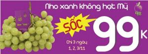 Bho xanh không hạt Mỹ tại Klever Fruits