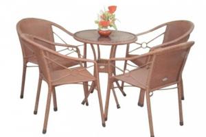 Bàn ghế cafe nhựa giả mây số lượng lớn