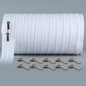 Dây khóa kéo nylon số 3 giá rẻ màu trắng hoặc đen 200 yards