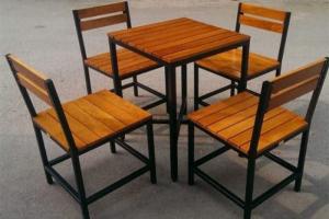 Bộ bàn ghế gỗ nhà hàng giá siêu rẻ