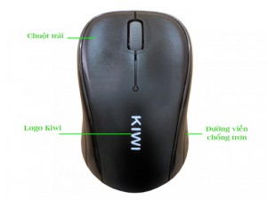 KIWI MOUSE S189 Cực nhạy với bề mặt phẳng, Thiết kế nhỏ gọn, vừa tay - MSN181307