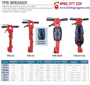 Đục Cắt Phá Bê Tông Dùng Khí Nén Toku Tpb-30