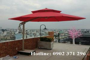 Dù lệch tâm tròn kinh doanh cafe, nhà hàng, khu du lịch, nghỉ dưỡng