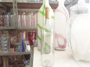 Chai thủy tinh tròn vodka 750ml