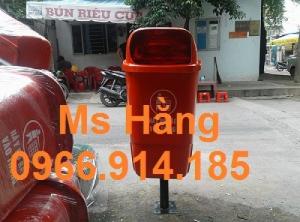 Thùng rác công cộng có chân đỡ giá rẻ