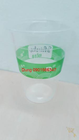In logo ly nhựa cho ngày mưa
