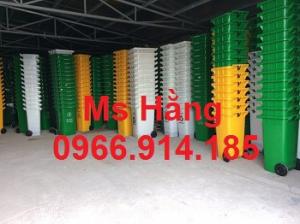 Thùng rác công cộng 120 lít dùng trong công ty sản xuất