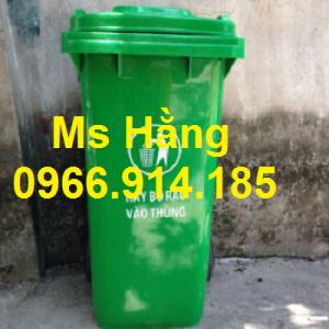 Thùng rác 120lit công nghiệp, thùng rác đựng công viên , thùng rác công cộng 120lit 2 bánh xe đúc