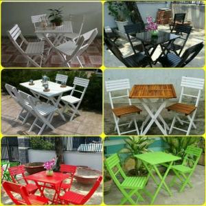 Ghế gỗ đa màu dành cho quán trả sữa giá rẻ